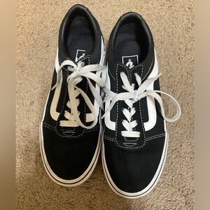Vans Black Sneakers Size 6.5